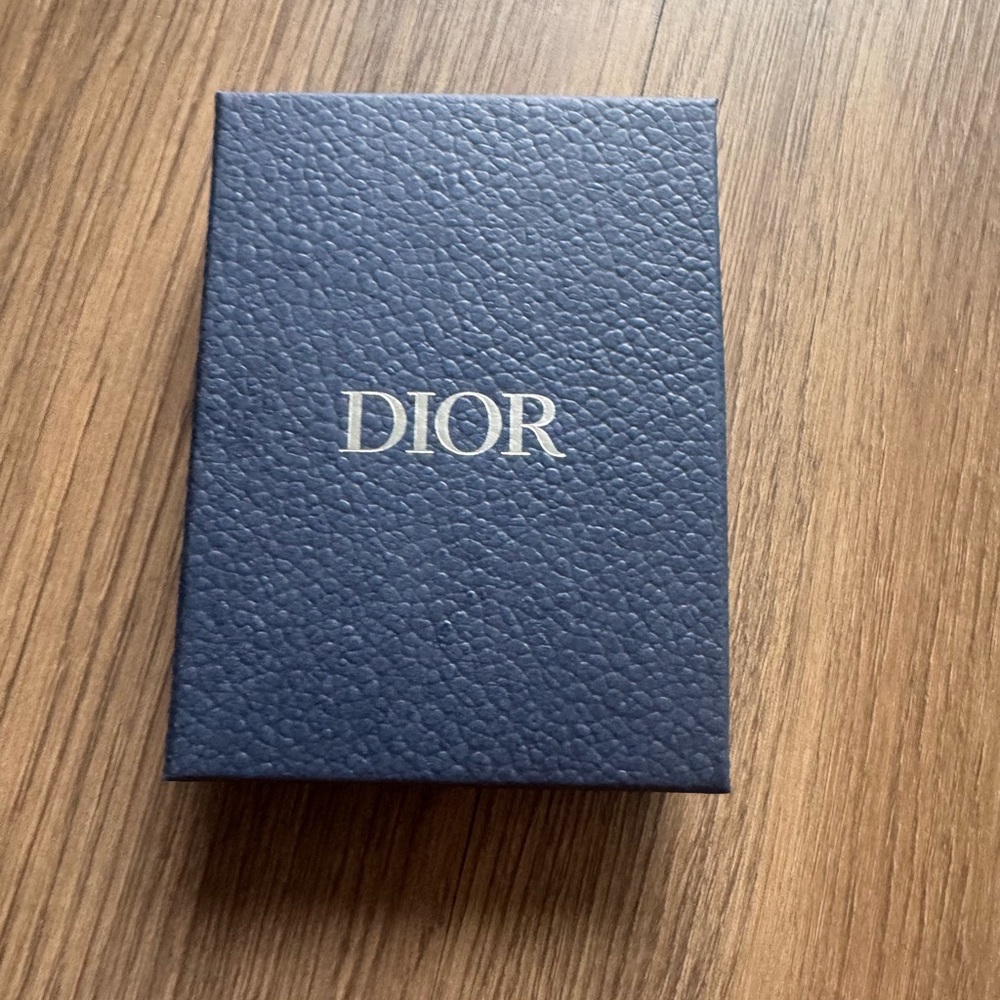 Dior Navy Textured jewelry Gift Box authentic